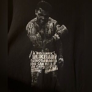 MUHAMMAD ALI T-shirt Licensed Boxing Greatest GOAT Tee Men's 2XL 100% Cotton